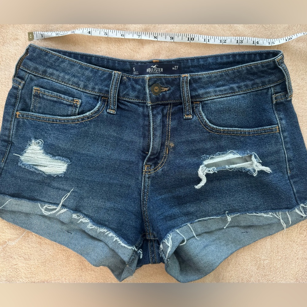 Hollister High rise denim shorts